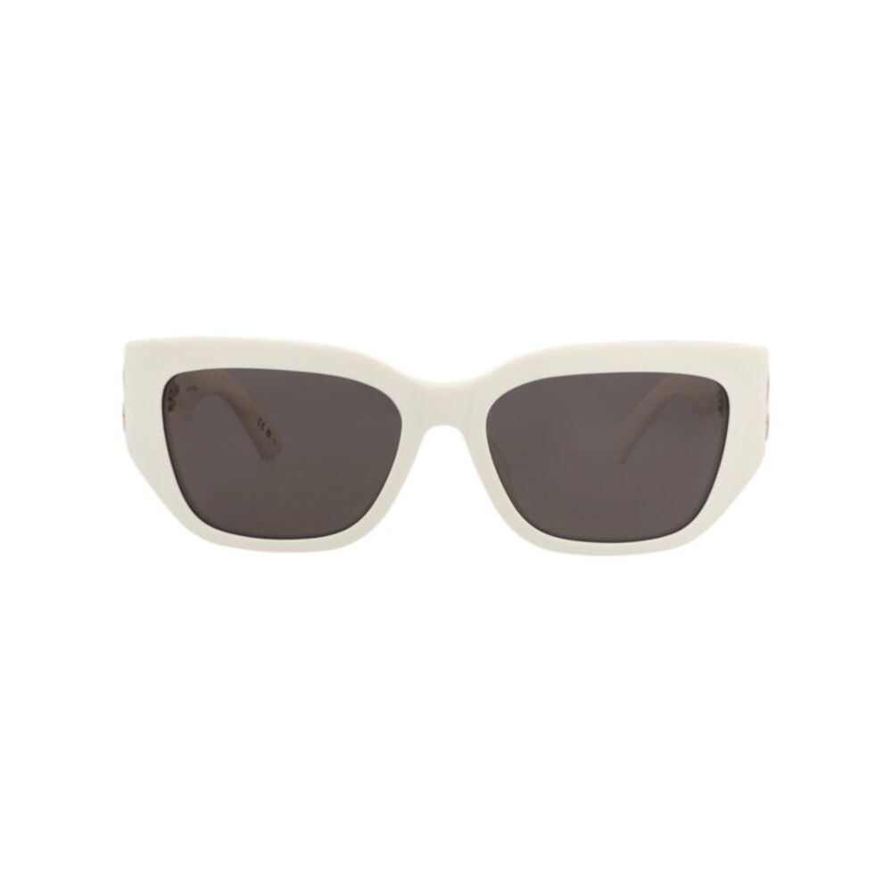 Balenciaga Cat Eye-Frame Recycled Acetate Sunglasses White Womens